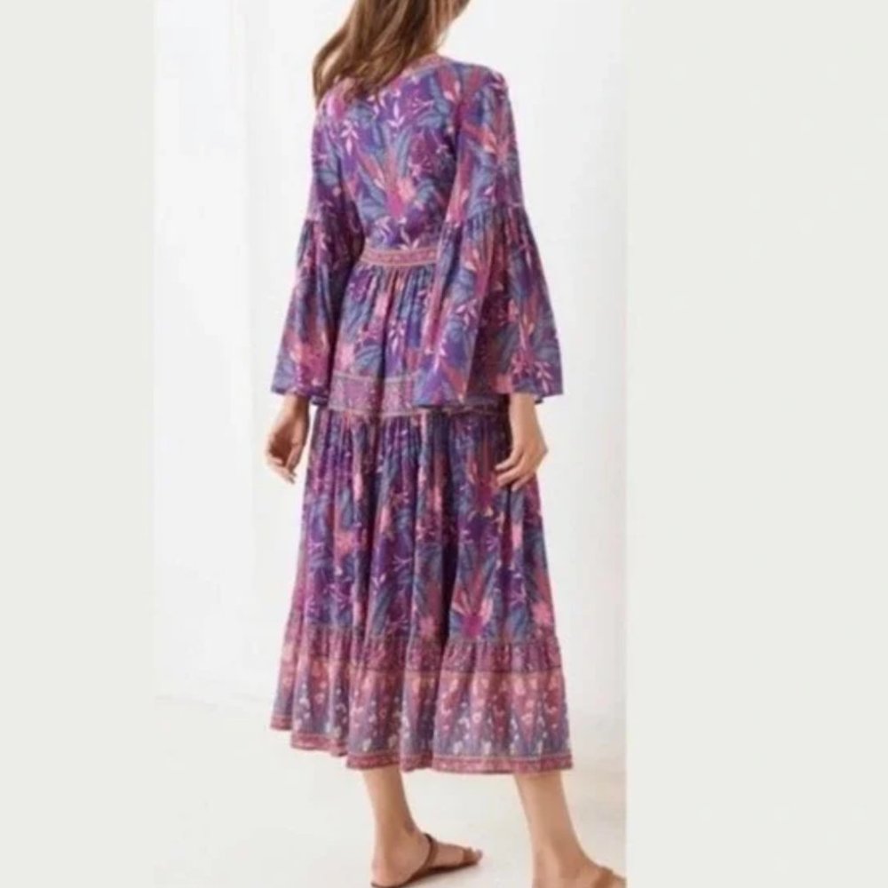 38) SPELL & THE GYPSY Bianca floral Gown NWOT sz XS - Picture 7 of 8